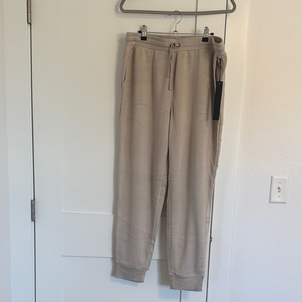Jane and Delancey Beige Joggers